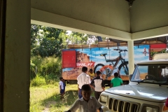 wheeling-the-bikes-to-hall